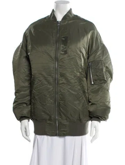 Pre-owned R13 Nylon Down Jacket In Green
