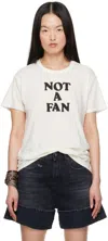 R13 Not A Fan T-shirt In Ecru