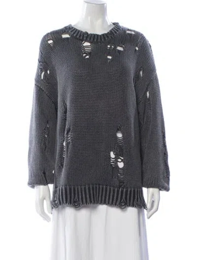 Pre-owned R13 Off-the-shoulder Sweater In Gray
