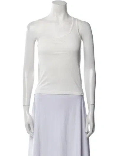 Pre-owned R13 One-shoulder Sleeveless Top In White