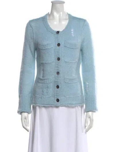 Pre-owned R13 Open Front Sweater In Blue