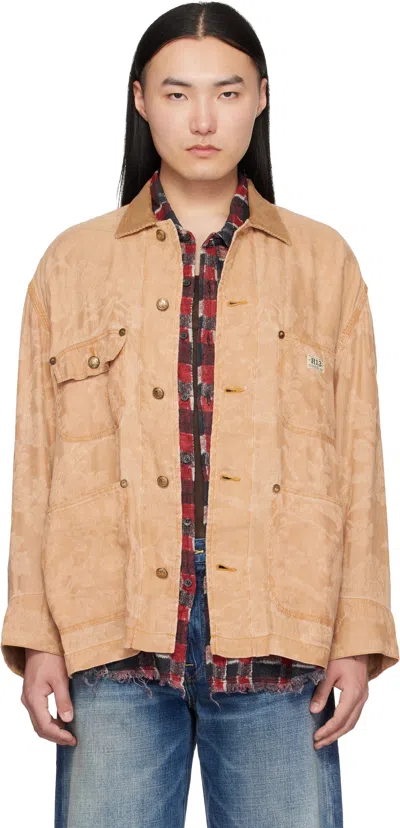 R13 Orange Evelyn Chore Jacket