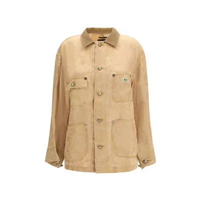 R13 Evelyn Chore Jacket In Orange