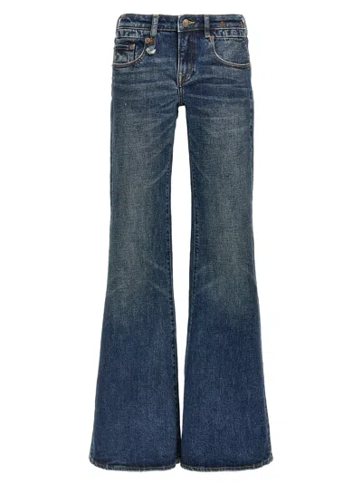R13 OVERFLOW BOY FLARE JEANS