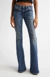 R13 R13 OVERFLOW BOYFRIEND FLARE JEANS