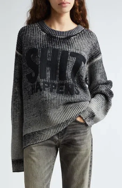 R13 R13 OVERSIZE MERINO WOOL SWEATER