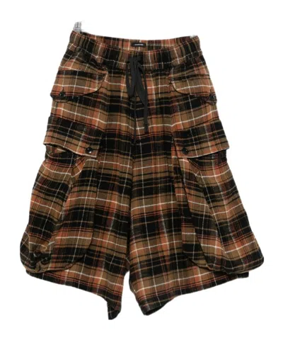 R13 Oversized Cargo Pockets And Extra-large Shorts In Black