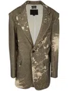 R13 Oversized Ragged Blazer