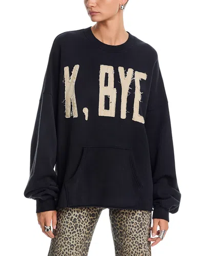 R13 Oversized Sweatshirt In Black