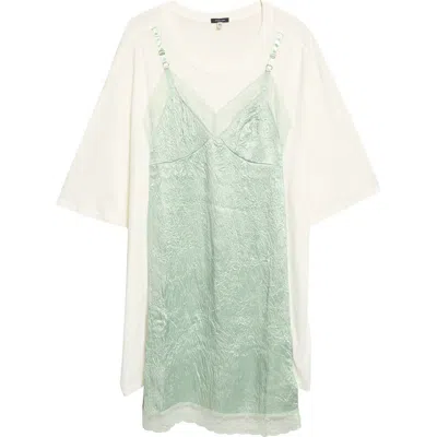 R13 Oversized T-shirt And Slipdress 2-piece Set In Multi