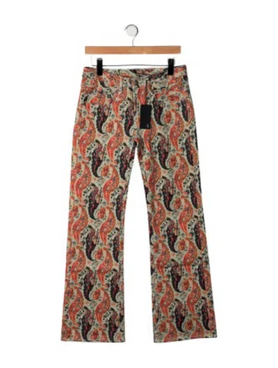 Pre-owned R13 Paisley Print Flared Pants W/ Tags In Multicolor