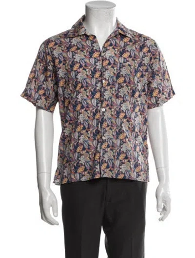 Pre-owned R13 Paisley Print Short Sleeve Shirt In Multi