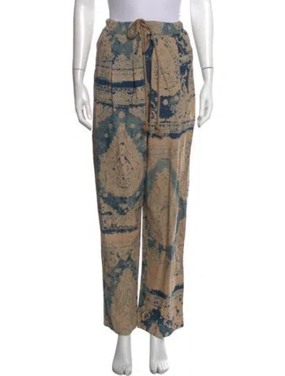 Pre-owned R13 Paisley Print Wide Leg Pants In Multi