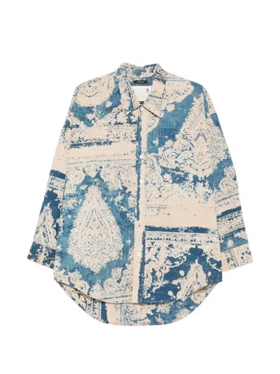 R13 Paisley-print Shirt In Blue