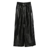 R13 Leather Side-zip Trousers In Black
