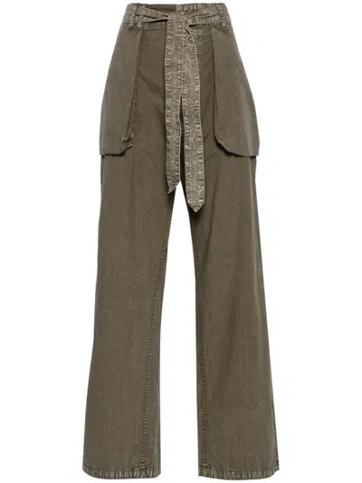 R13 Trousers In Gd Olive