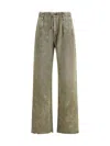 R13 Double Pleat Sweatpants In Green