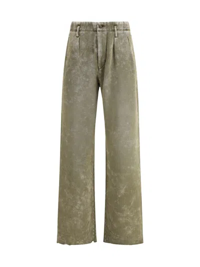 R13 Double Pleat Sweatpants In Green