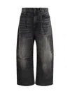 R13 Cropped Wide-leg Jeans In Wilson Black