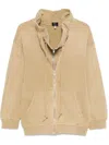 R13 Khaki Sweatshirt With Wear In 001bf Khaki