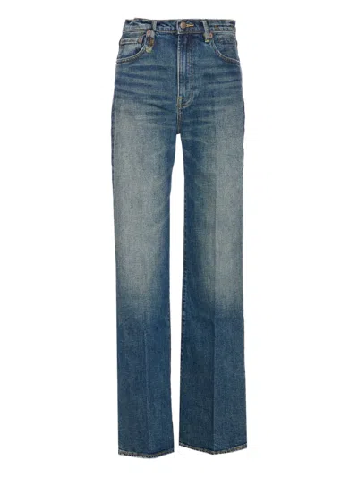 R13 Patch-pocket Jeans In Blue