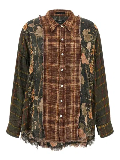 R13 PATCHWORK SHIRT