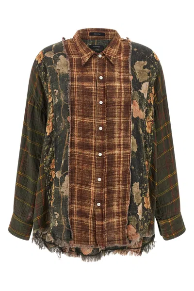R13 PATCHWORK SHIRT