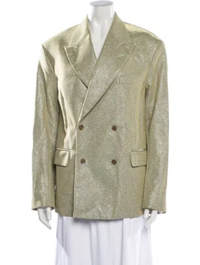 Pre-owned R13 Patterned Blazer In Green