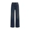 R13 Pauline Wide-leg Jeans In Blue