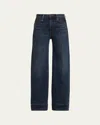R13 Pauline Wide-leg Jeans In Blue