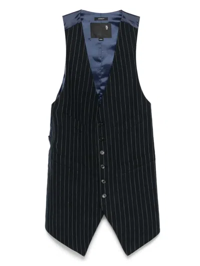 R13 Pinstriped Waistcoat