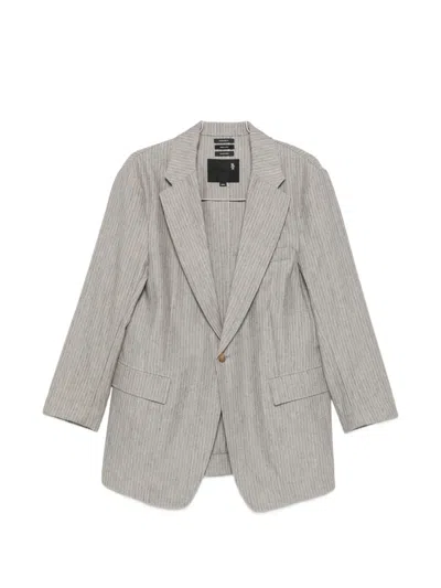 R13 PINSTRIPE-PATTERN BLAZER