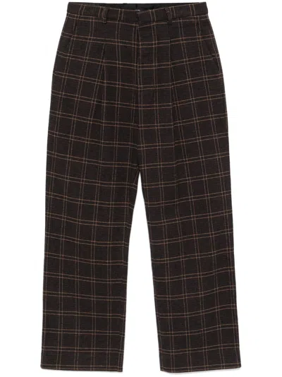 R13 PLAID COTTON TROUSERS - WOMEN'S - COTTON