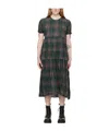 R13 Plaid Dress In Green