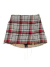 R13 Plaid Frayed Mini Skirt - Women's - Cotton/wool In Multi