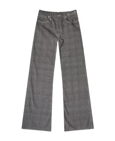 R13 Plaid Jeans In Black