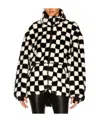 R13 Plaid Long-sleeved Casual Jacket In Black