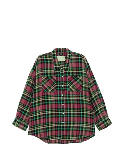 R13 Plaid Pocket Shirt In Multi