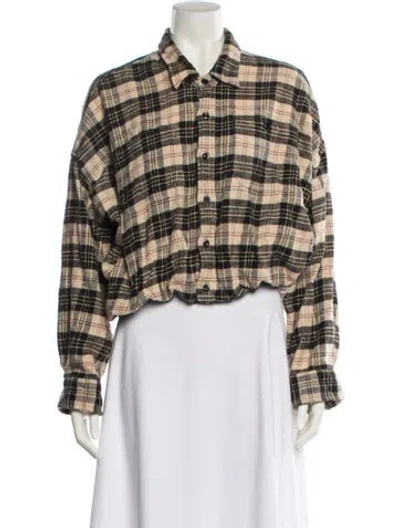 Pre-owned R13 Plaid Print Blazer In Neutral