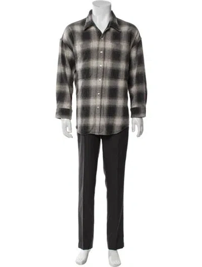 Pre-owned R13 Plaid Print Collar Cardigan In Black