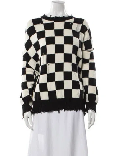 Pre-owned R13 Plaid Print Crew Neck Sweater In Multi