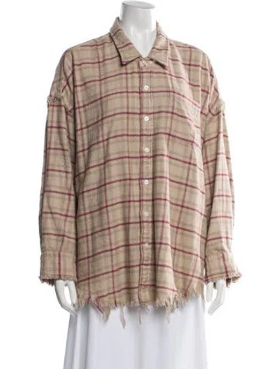Pre-owned R13 Plaid Print Jacket In Neutral