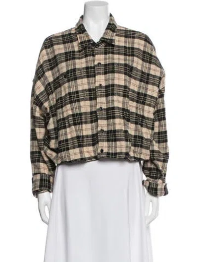 Pre-owned R13 Plaid Print Jacket In Neutral