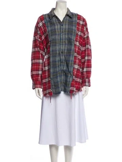 Pre-owned R13 Plaid Print Jacket In Red