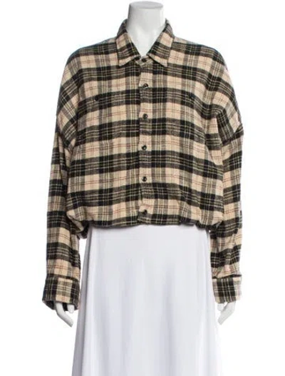 Pre-owned R13 Plaid Print Long Sleeve Button-up Top W/ Tags In Multi
