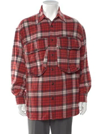 Pre-owned R13 Plaid Print Long Sleeve Shirt
