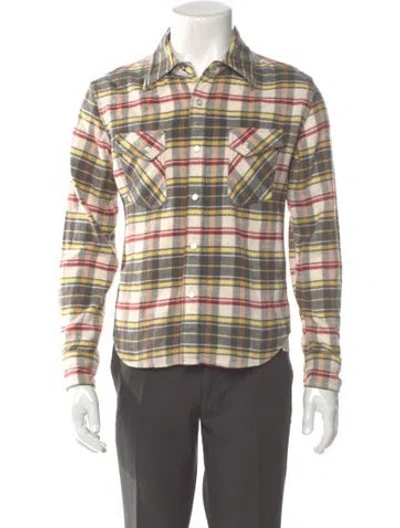 Pre-owned R13 Plaid Print Long Sleeve Shirt In Multi