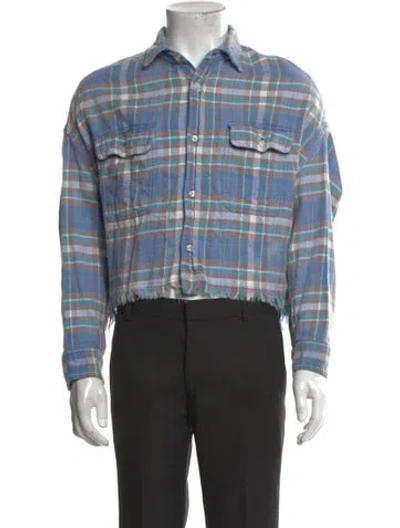 Pre-owned R13 Plaid Print Long Sleeve Shirt In Multicolor