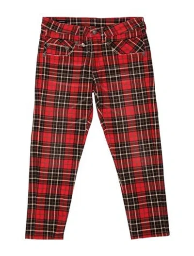 Pre-owned R13 Plaid Print Straight Leg Pants In Red