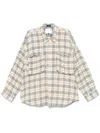 R13 Plaid Shirt In Neutrals